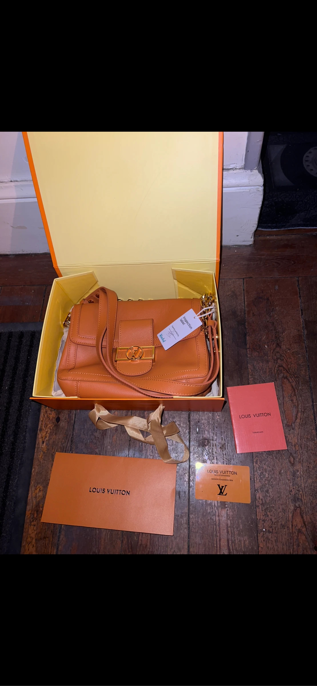 Sac L V dauphine MM soft 2026 cognac 
